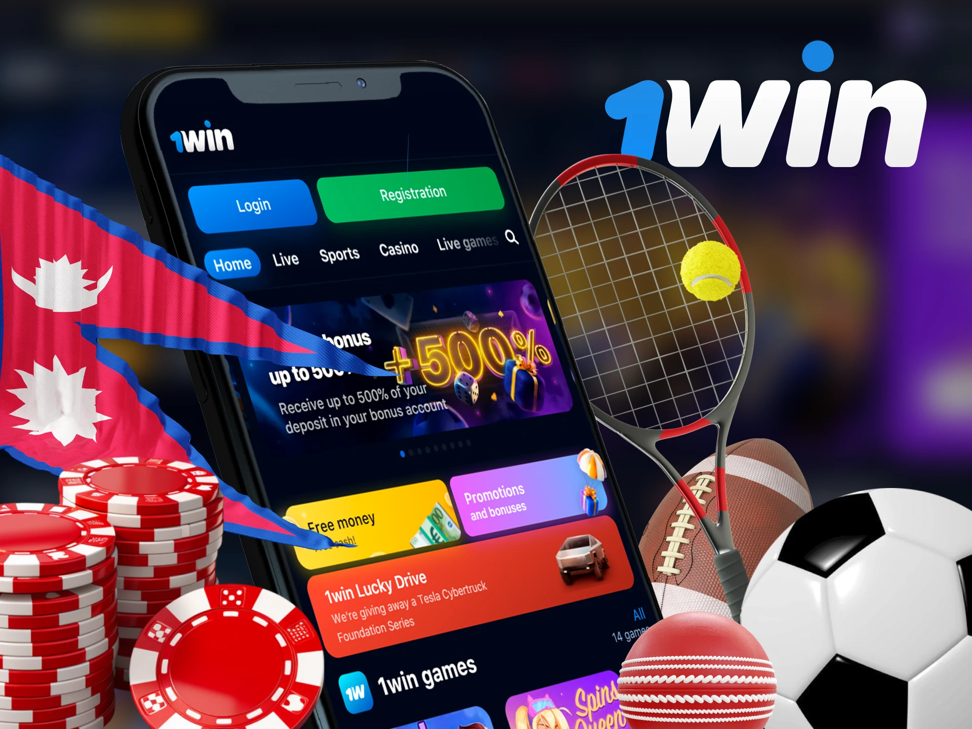 Choose the 1Win mobile app for sports betting and casino games.