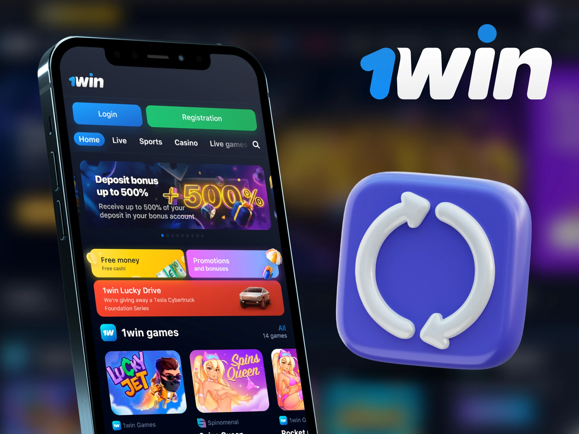 Enable automatic updating of the 1Win mobile app to always have the latest version of the app.