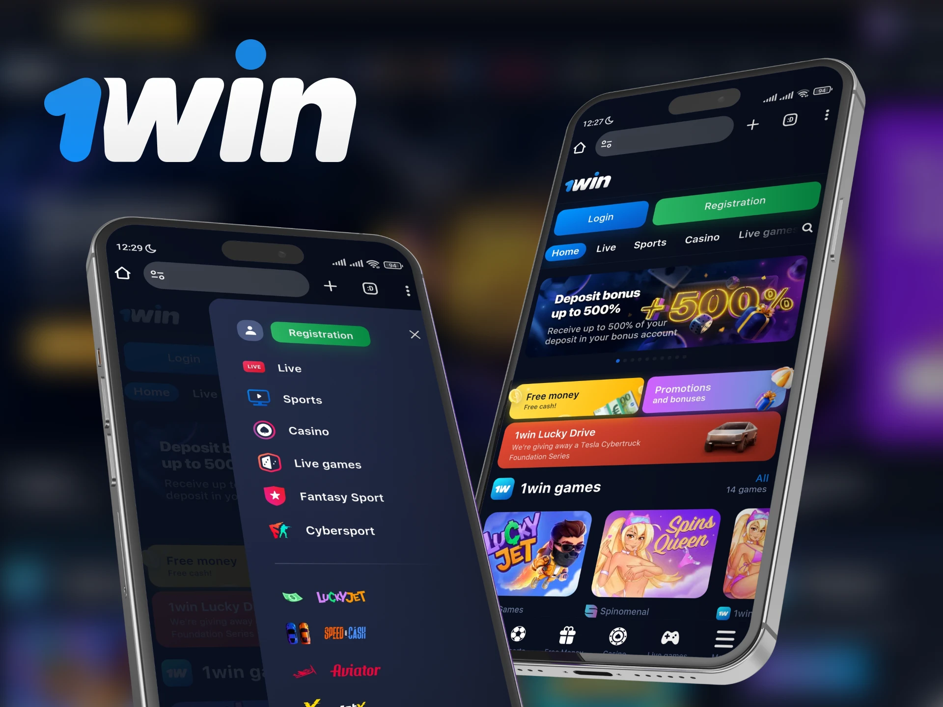 Play casinos and place sports bets wherever you are using the 1Win mobile site.