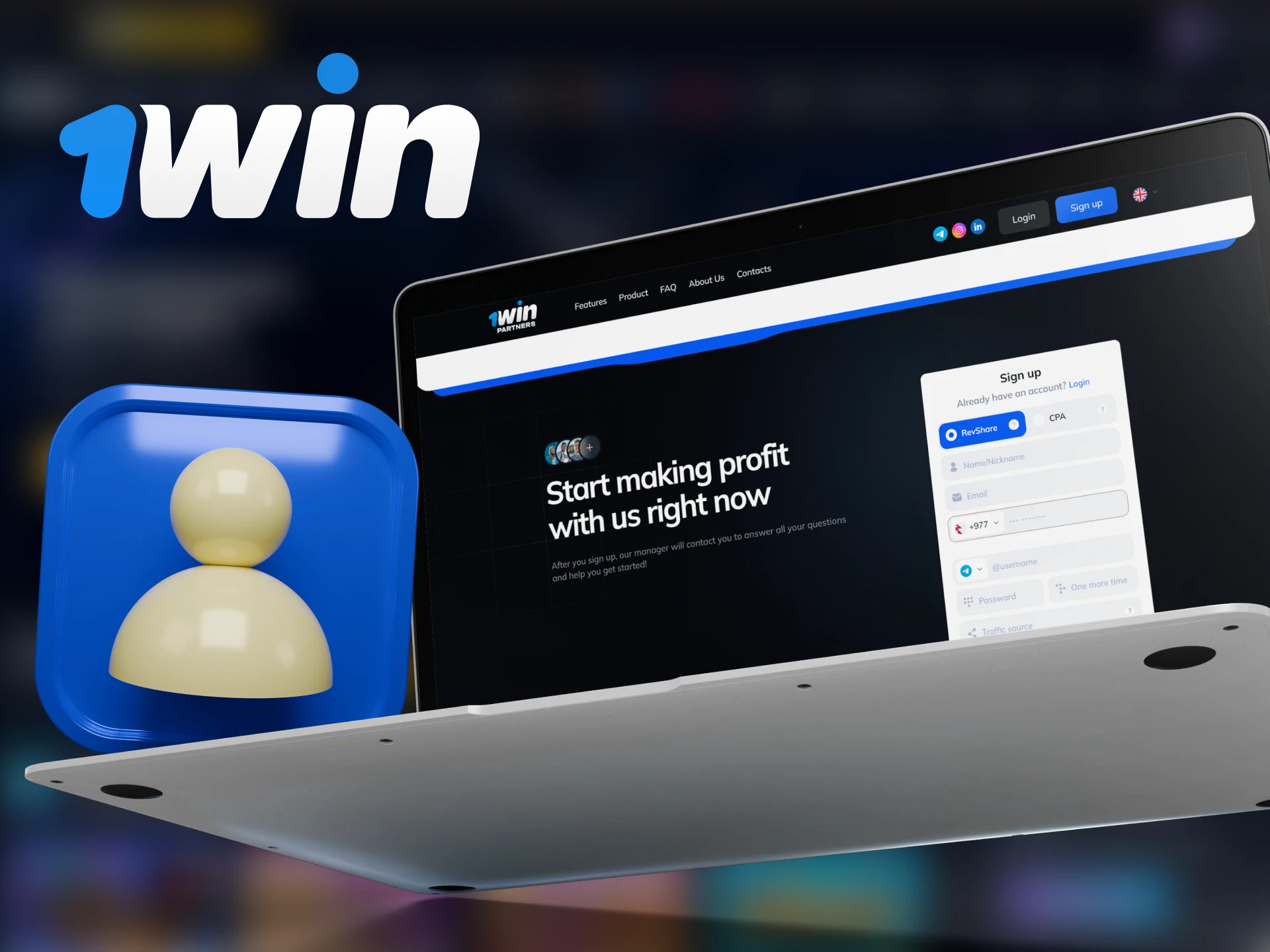 Register in the 1Win affiliate program and start earning money.