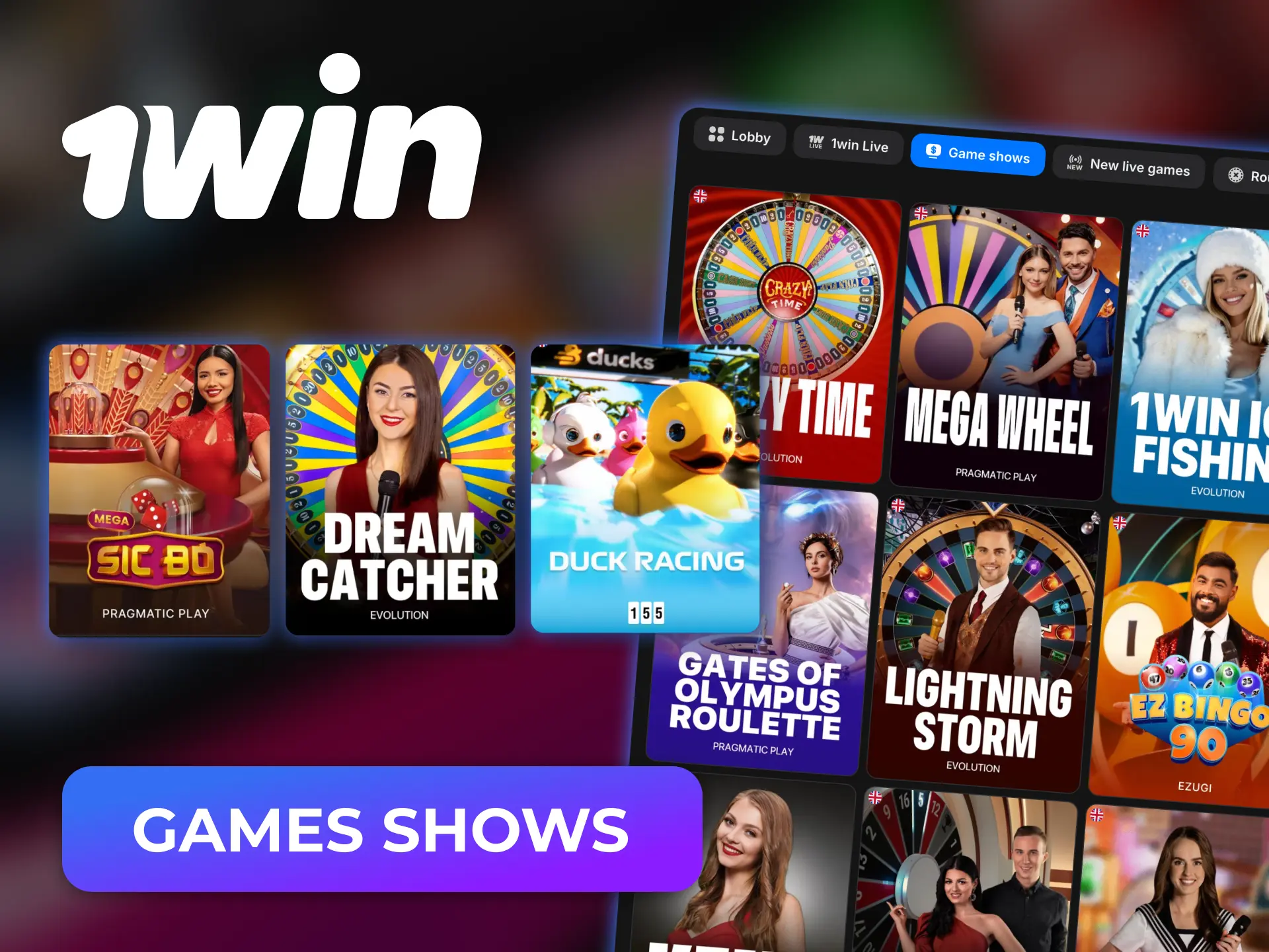 Explore Game Shows on 1win and experience live entertainment with rewarding features.